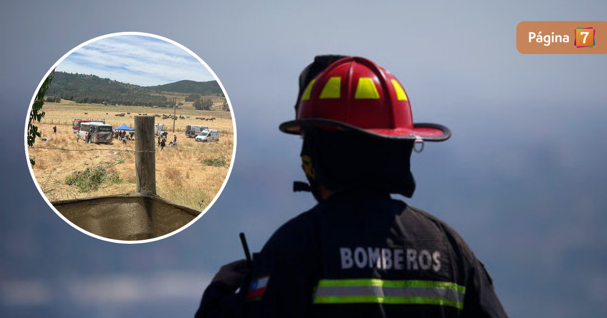 Iban camino a su paseo de fin de año: se volteó bus con 28 estudiantes en el Maule