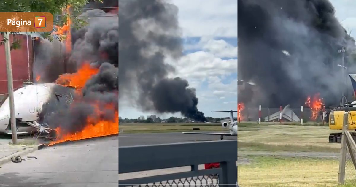 Impactantes registros: avión privado se estrella contra casa tras fallido aterrizaje en Argentina