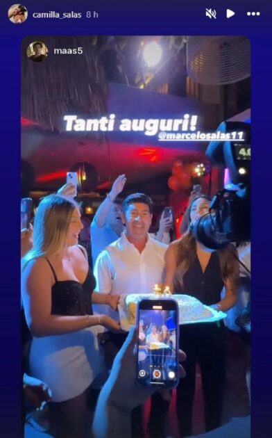 Con Pamela Díaz “dándolo todo”: revelan imágenes del cumpleaños 50 de Marcelo Salas