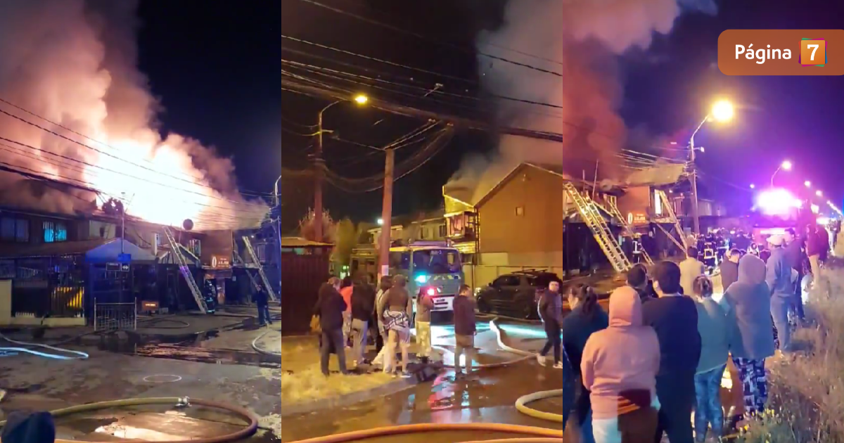 Voraz incendio dejó 12 casas quemadas en Chiguayante: apuntan a vecino con síndrome de Diógenes
