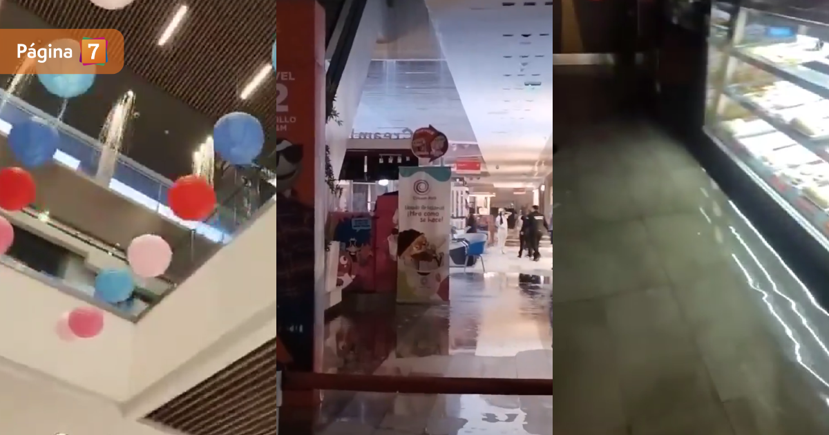 Reportan inundación en Mall Plaza Norte por rotura de cañerías tras sismo: clientes evacuaron