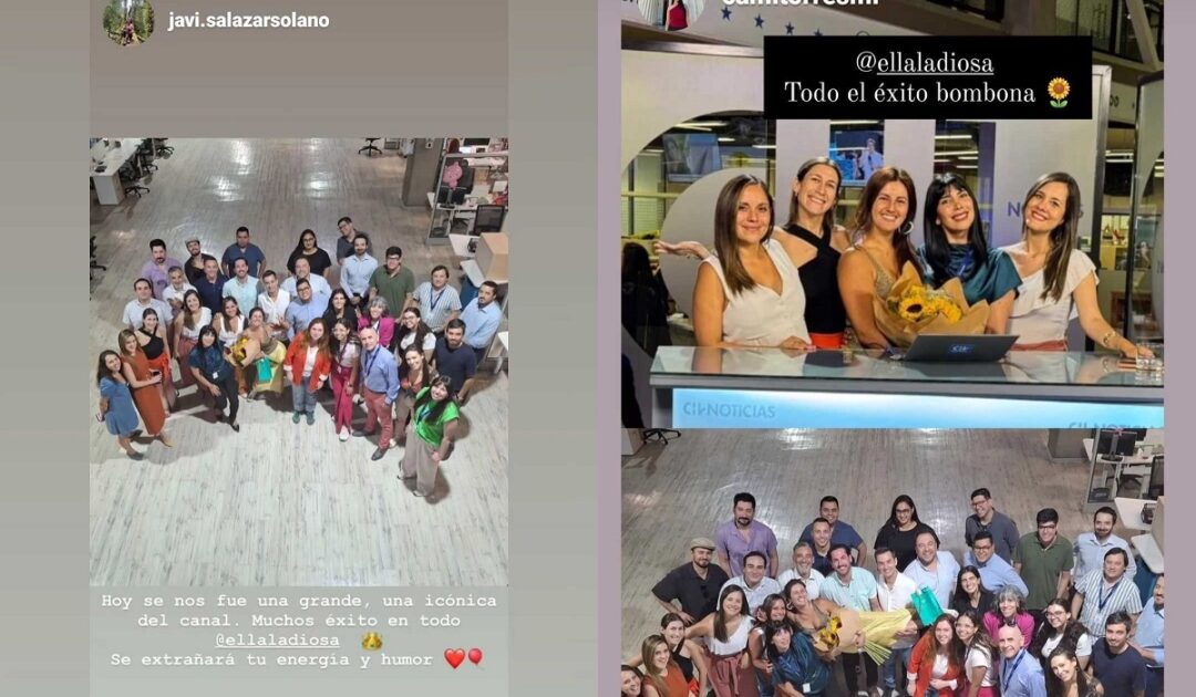 Periodista María Paz Arancibia recibió mensajes de despedida de CHV