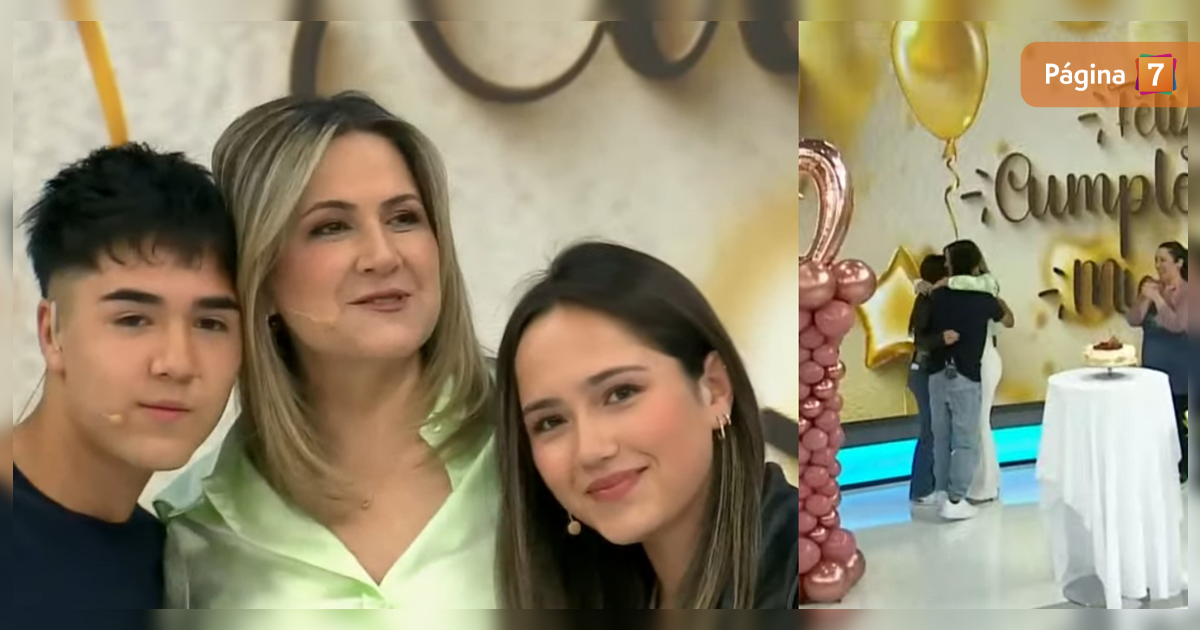 Hijos de Michelle Adam la sorprendieron en su cumpleaños con tierna aparición en Tu Día