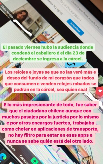 Thais Jordão reveló que ladrón que la asaltó en 2023 irá a la cárcel: la atacó estando con su hijo