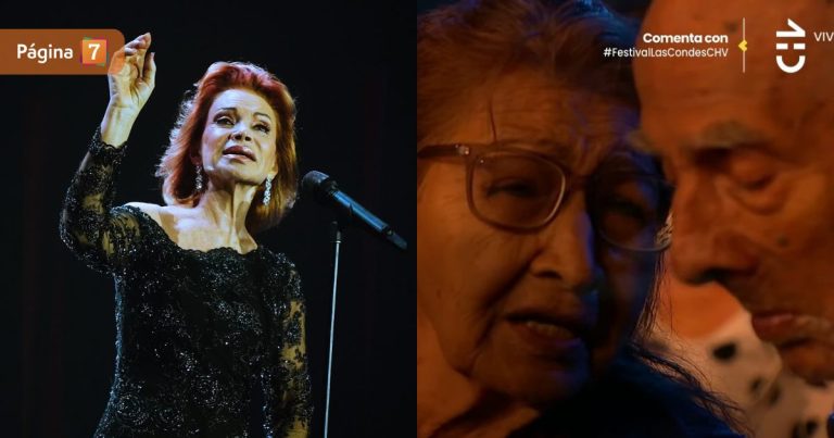 El romántico momento de pareja de adultos mayores que se viralizó durante show de Paloma San Basilio