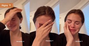 Selena Gomez llorando