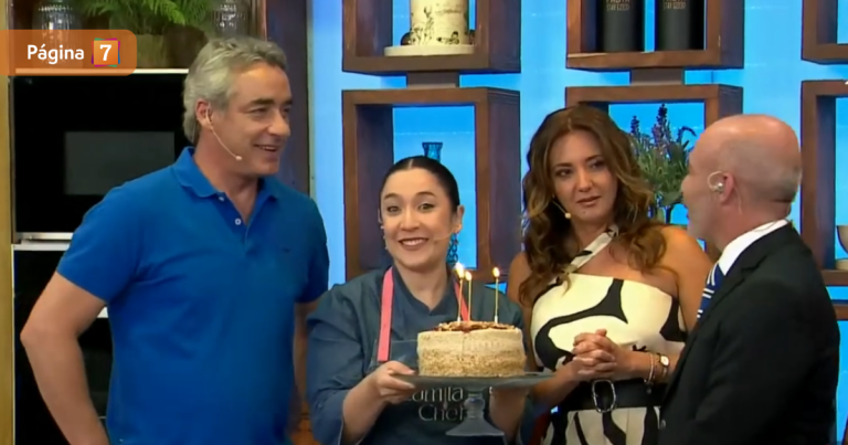 Equipo del matinal Tu Día celebró cumpleaños de uno de sus integrantes: 