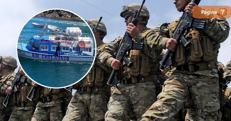Bahía Mansa: Ejército informó que militares a bordo de lancha 