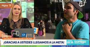 Conmovedor momento en CHV: padre logró reunir millonaria cifra para tratamiento de su hijo Carlitos