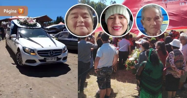 Los registros del emotivo funeral de familia Marileo Mera, fallecidos en tragedia de Bahía Mansa