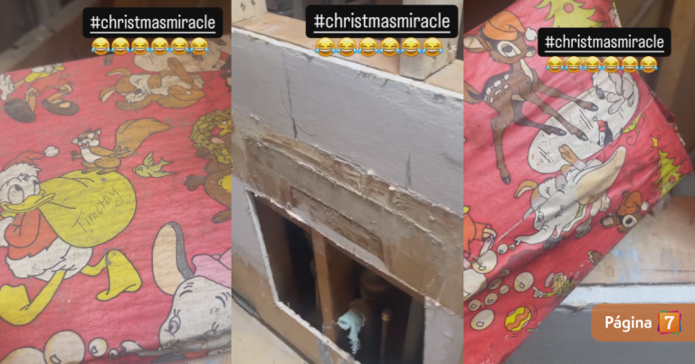 Hombre encontró regalo de Navidad de 1978 en la pared de su antigua casa: tenía escrito su nombre