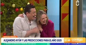 Julio César Rodríguez protagonizó un divertido momento junto a Alison Göhler en Contigo en la Mañana