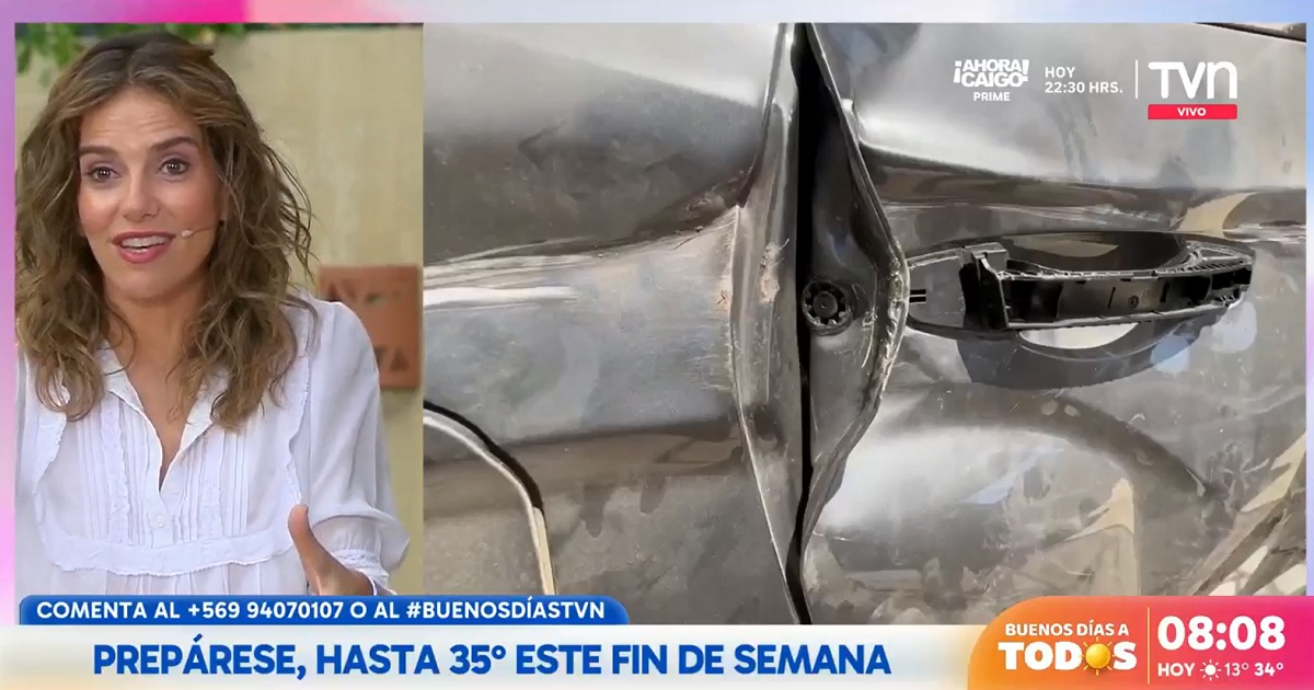 María Luisa Godoy chocó su auto en Olmué 