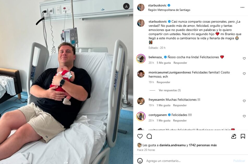 Periodista de Contigo en la Mañana Stjepan Tarbuskovic se convirtió en padre 