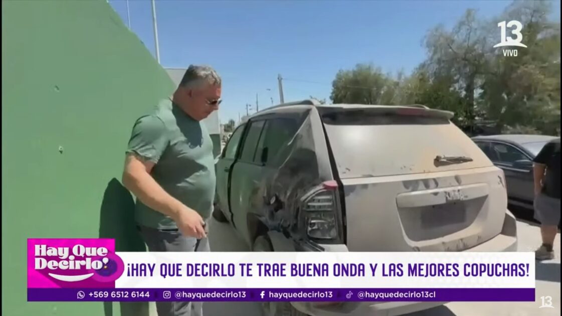 Willy Sabor mostró cómo quedó su auto tras sufrir violenta encerrona: “No sé qué voy a hacer”