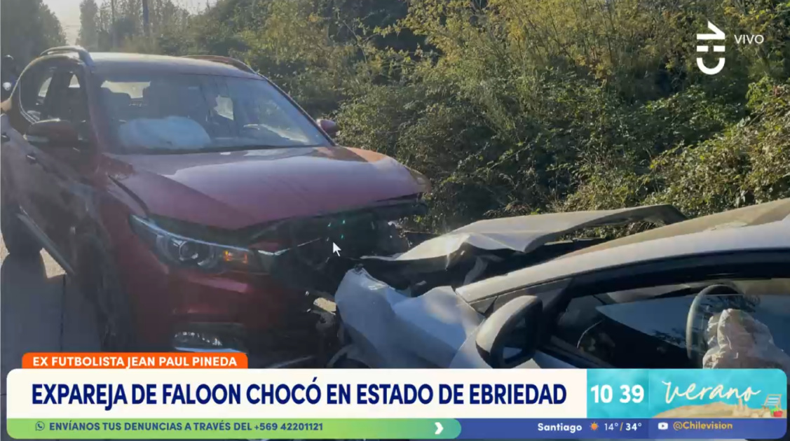 Jean Paul Pineda chocó en estado de ebriedad: las imágenes del accidente y su detención