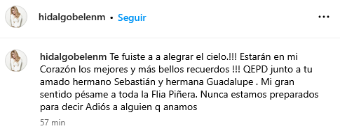 El sentido adiós de Belén Hidalgo a Miguel 'Negro' Piñera: mostró fotos del recuerdo con el músico