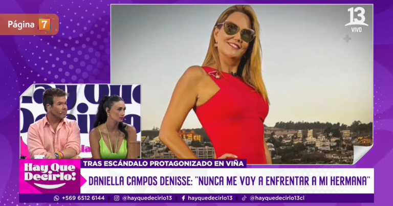 Pamela Díaz por dichos de Daniella Campos sobre su hermana: 