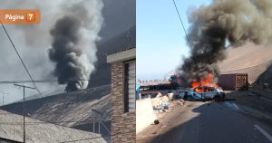 Violento choque múltiple dejó un muerto en Iquique habría más de cinco vehículos involucrados