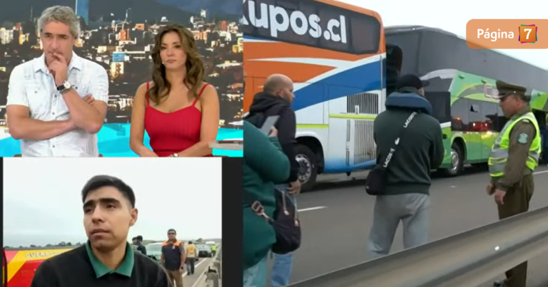 Auxiliares intentaron avisar de fatal choque en Ruta 5 Norte con flash de celulares