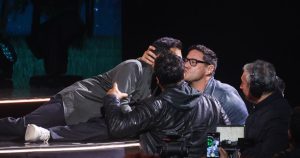 beso jorge zabaleta, panho saavedra y Pedro Ruminot