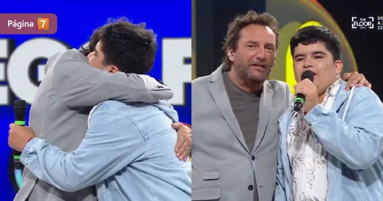 Daniel Fuenzalida tuvo tierno gesto con joven seguidor en Ahora Caigo: “Te quiero mucho”