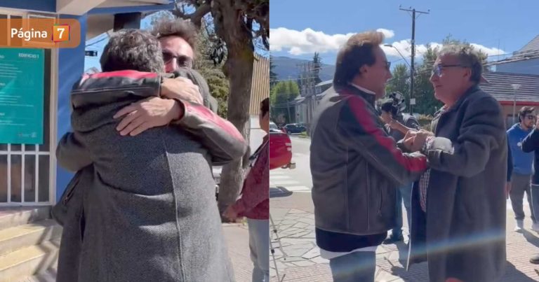 El emotivo reencuentro de Daniel Fuenzalida y exrostro de TV en Aysén: 