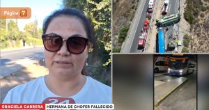 Hermana de chofer de bus fallecido en accidente en Ruta 5 Norte: "Decían que había sido su culpa"