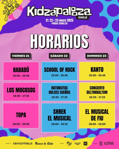 Kidzapalooza Chile 2025