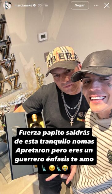 Marcianeke reaccionó a detención de su padre en operativo por tráfico de drogas: le dedicó mensaje