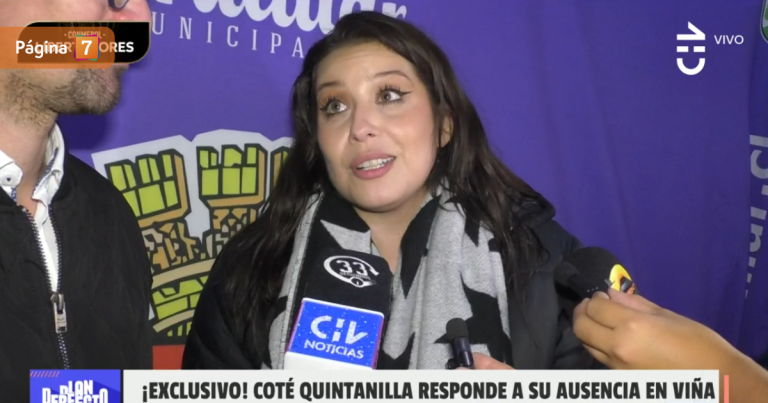 María José Quintanilla se incomodó ante pregunta sobre ausencia en Viña 2025: “Pregúntale al jefe”