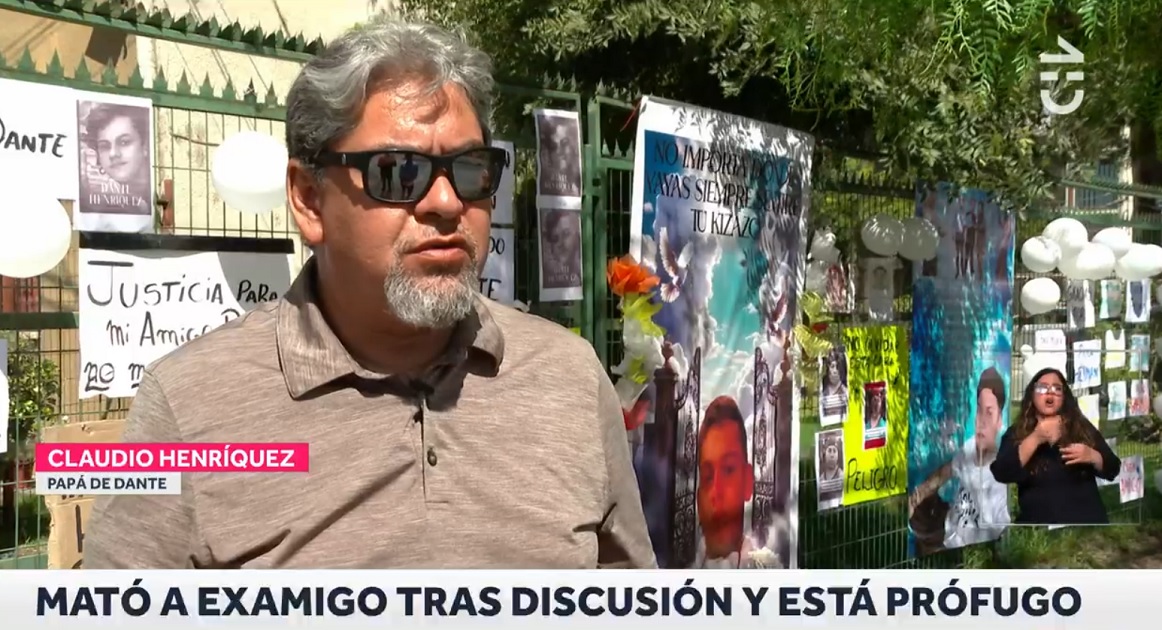 Habló padre de Dante Henríquez, joven asesinado por su examigo en Puente Alto