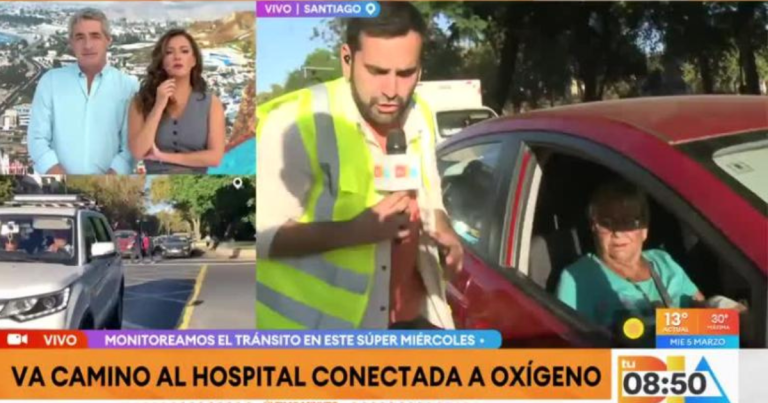 Periodista de 'Tu Día' interrumpió despacho con heroico gesto hacia mujer oxígeno dependiente