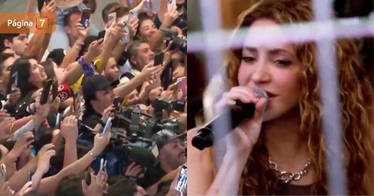 Tras cancelación de sus shows: Shakira sorprendió a sus fans con mini concierto fuera del hotel