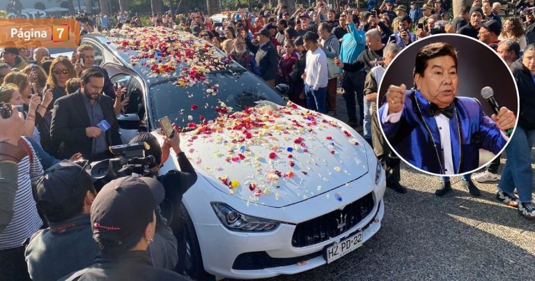 Entre pétalos y aplausos: así fue el último adiós a Tommy Rey en las calles de Santiago