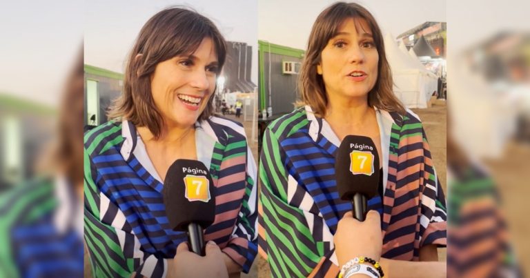 Verónica Calabi reapareció en TV con Lollapalooza por TVN: 