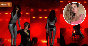 Cami Gallardo sufrió fuerte caída en concierto así reaccionó la cantante tras el accidente