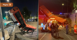 accidente Bus RED en Departamental