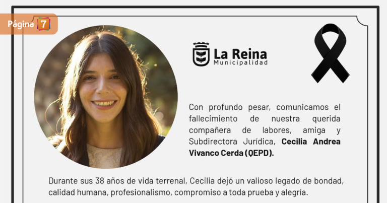 Cecilia Vivanco, la funcionaria municipal de La Reina que murió atropellada por bus RED