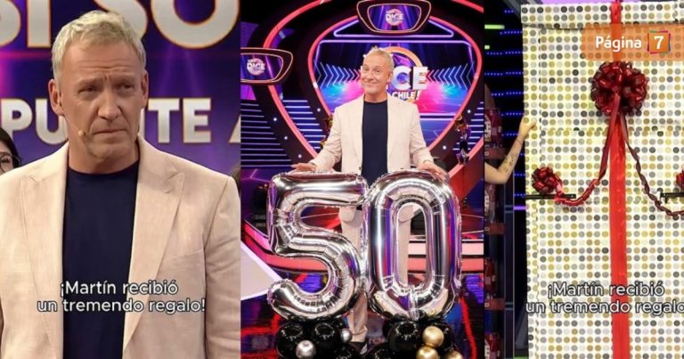 Martín Cárcamo recibió inédita sorpresa en 'Qué dice Chile' por su 50° cumpleaños: 