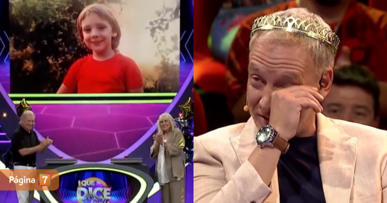 Martín Cárcamo lloró con sorpresa de inteligencia artificial en Qué dice Chile: 