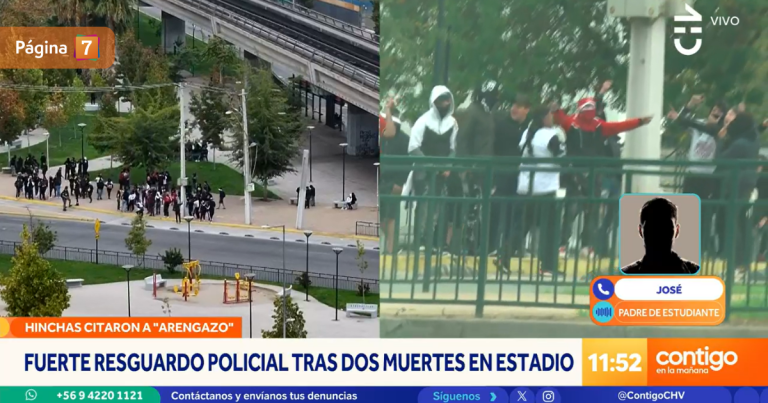 Padre reconoció a su hija de 17 años en manifestación en Estadio Monumental al verla por TV