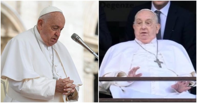 El Papa Francisco sorprendió al aparecer en público tras su convalecencia por neumonía bilateral