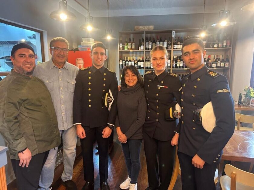 Princesa Leonor en restaurante viñamarino