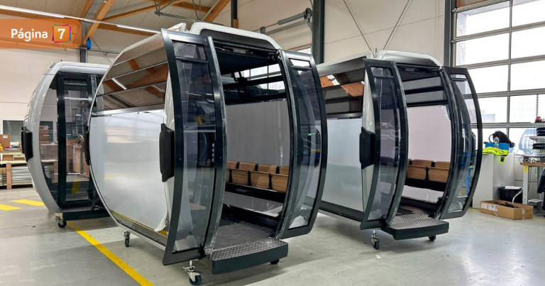 Gobierno presentó cabina del primer teleférico de transporte público en Chile