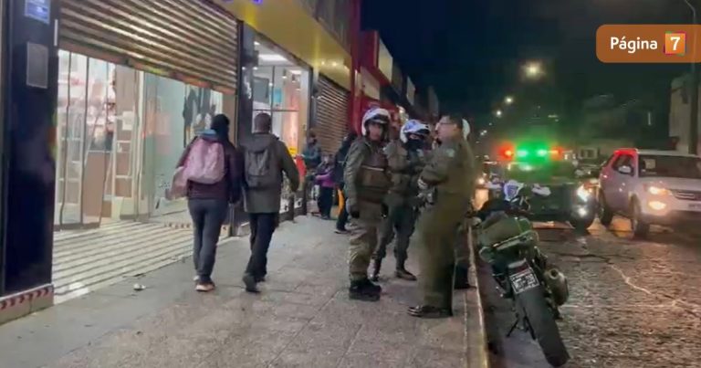 Violento asaltó afectó a mall chino en Temuco: delincuentes balearon a trabajador