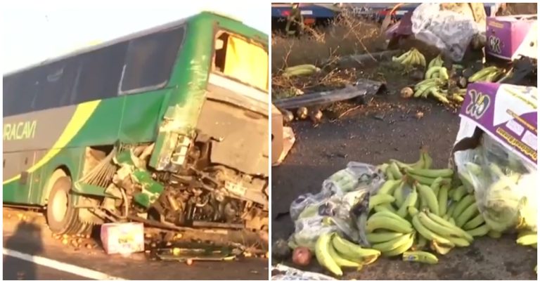 Accidente en Ruta 68 entre camión y bus deja 1 persona en riesgo vital: vía cortada hacia Valparaíso