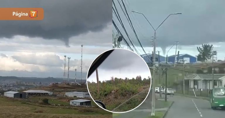 ¿Otro tornado en Puerto Varas? Expertos explican imágenes de fenómeno que se registró este martes 