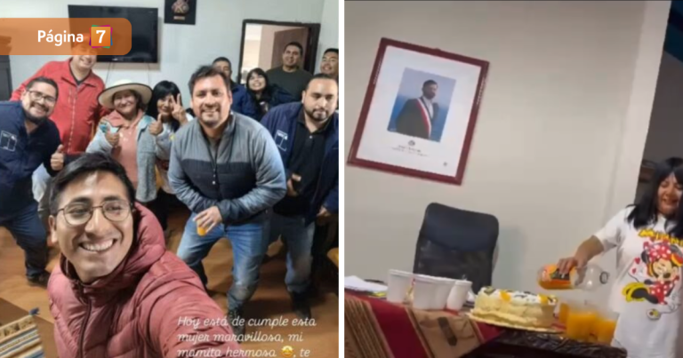 Delegado presidencial de Parinacota celebró cumpleaños de su mamá en oficina y en horario laboral
