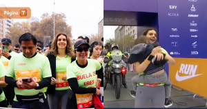 María Luisa Godoy en la Maratón de Santiago